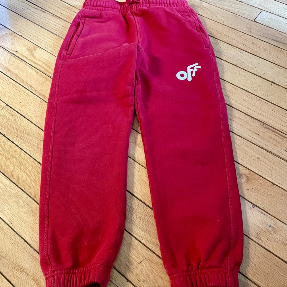 OFF WHITE SWEATPANTS SZ 8